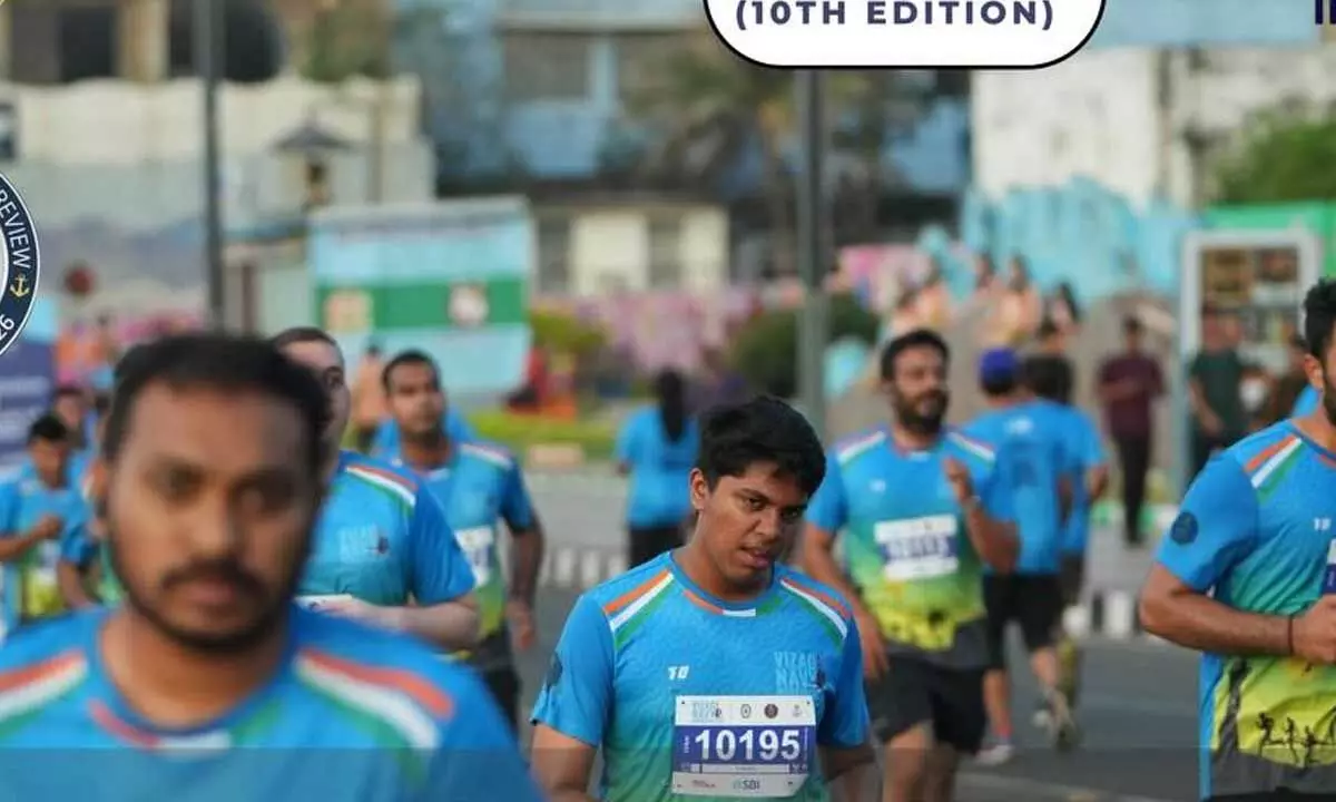 Vizag Navy Marathon 2025 draws thousands of runners Vizag Navy Marathon 2025 draws thousands of runners