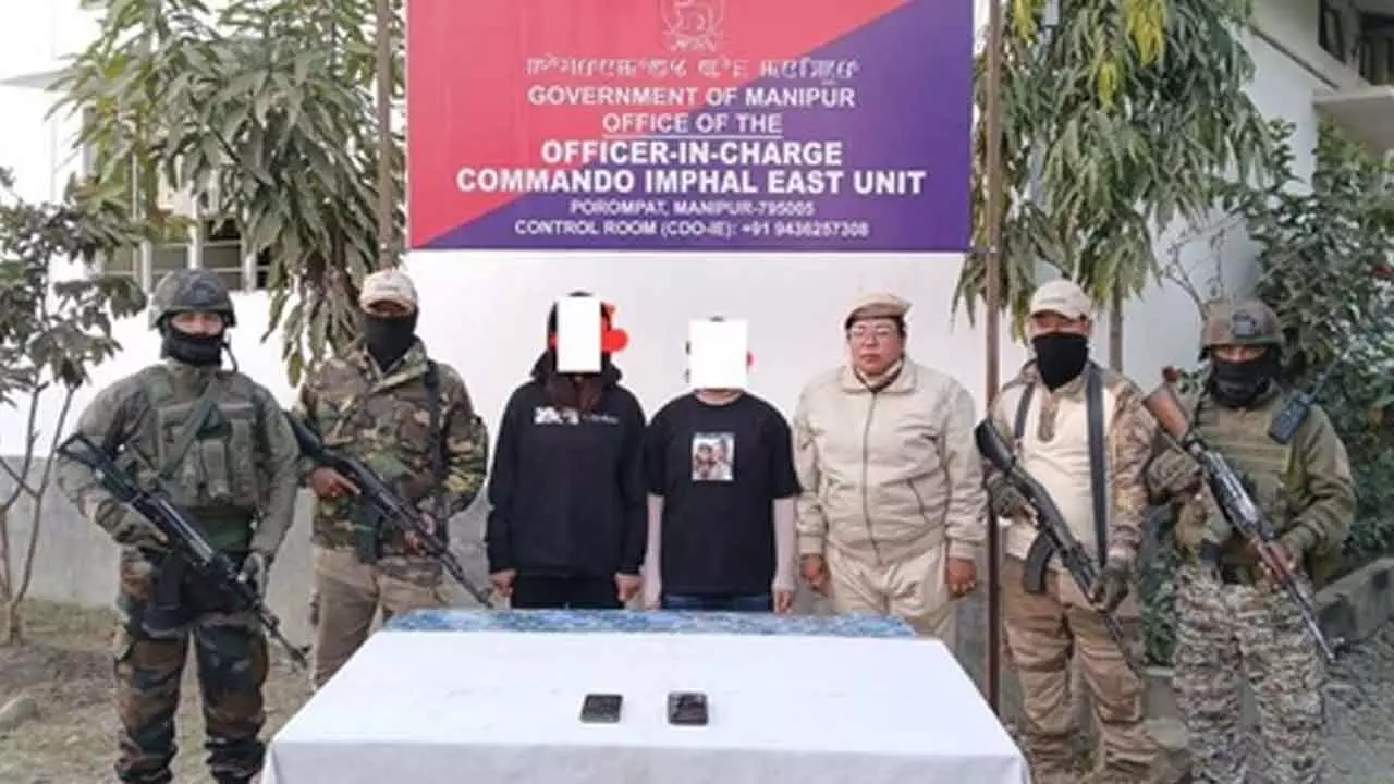 Two women among seven militants held in Manipur; arms recovered Two women among seven militants held in Manipur; arms recovered