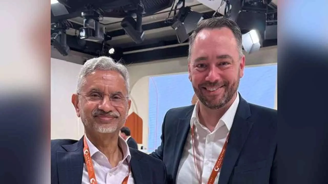 EAM Jaishankar meets Belgium Deputy PM Prevot on sidelines of Sir Bani Yas Forum EAM Jaishankar meets Belgium Deputy PM Prevot on sidelines of Sir Bani Yas Forum