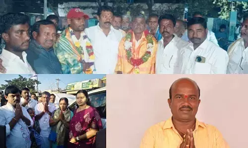 Rising Political Awakening Among Sagar Community: Sarpanch and Ward Member Victors Felicitated in Jogulamba Gadwal District Rising Political Awakening Among Sagar Community: Sarpanch and Ward Member Victors Felicitated in Jogulamba Gadwal District