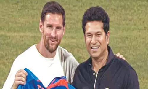 Messi, Sachin come together Messi, Sachin come together
