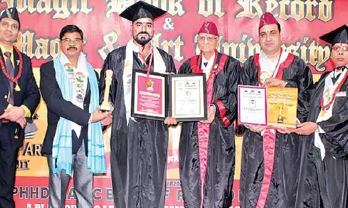 Dharmavaram social worker receives honorary doctorate Dharmavaram social worker receives honorary doctorate
