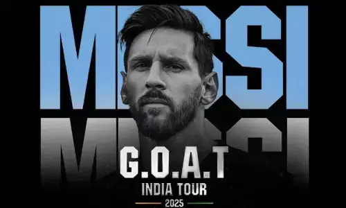 Messi arrives in Delhi for final leg of G.O.A.T India Tour Messi arrives in Delhi for final leg of G.O.A.T India Tour