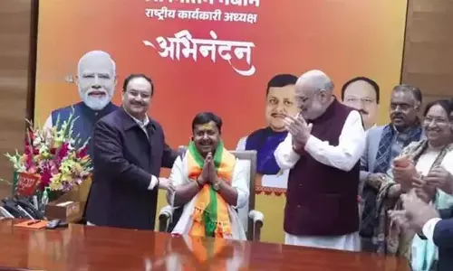 Nabin takes charge as BJP working prez Nabin takes charge as BJP working prez