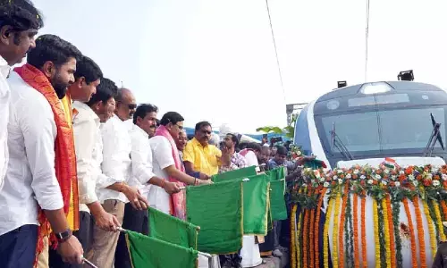 Narasapuram-Chennai Vande Bharat Express flagged off Narasapuram-Chennai Vande Bharat Express flagged off