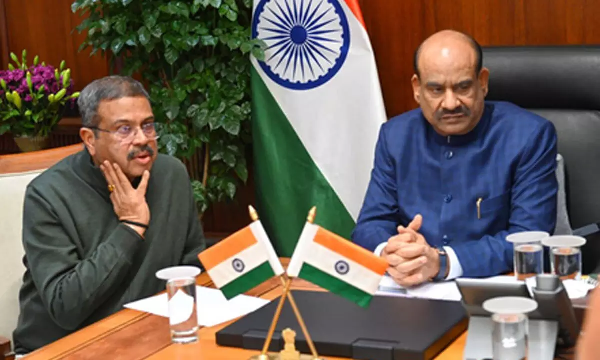 Rajasthan: LS Speaker meets Union Minister to boost education in Kota-Bundi Rajasthan: LS Speaker meets Union Minister to boost education in Kota-Bundi