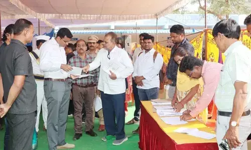 Collector Inspects Polling Material Distribution, Stresses Smooth Conduct of Gram Panchayat Elections