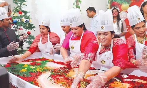 Cake-mixing, grape stomping ceremony adds to X’mas fervour