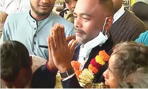 Adarsh freed from captivity in Sudan Adarsh freed from captivity in Sudan