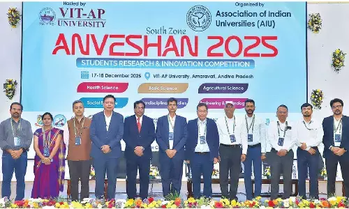 VIT-AP hosts AIU’s Anveshan 2025 student research competition