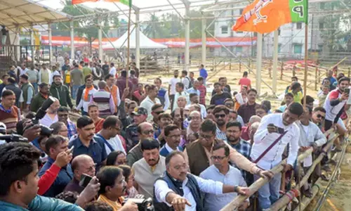 PM Modi’s chopper unable to land at Taherpur due to low visibility, to address rally virtually