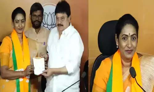 Telangana: Actress Aamani Joins BJP, Marks Political Debut