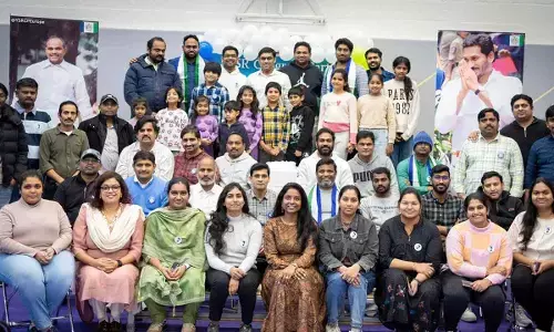 YSRCP Europe celebrate birthday of party president Y.S. Jagan Mohan Reddy in Eindhoven