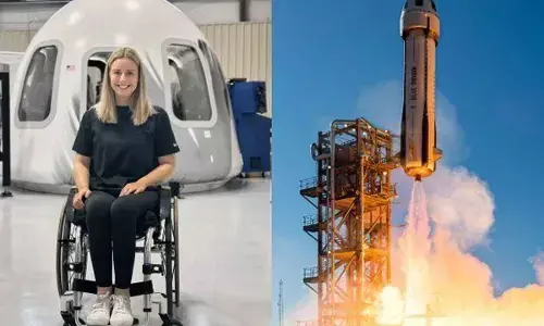 Paraplegic engineer becomes first wheelchair user to blast off for space