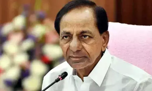 KCR addresses at legislative party meeting, highlights irrigation projects issues