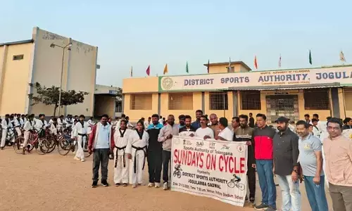“Sundays on Cycle” Rally Organized in Gadwal to Promote Fitness and Eco-Friendly Living