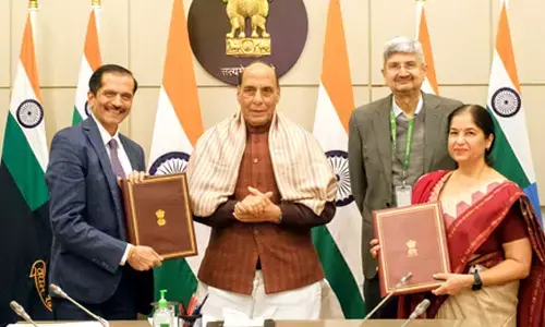 Rajnath Singh steers MoU between DRDO, Raksha University for R&D