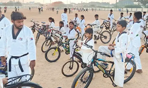 Children participate in ‘Sundays on Cycle’ rally