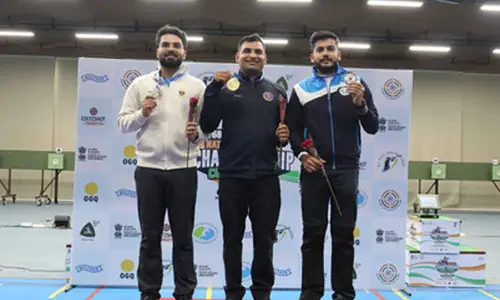 National Shooting Cship: Navy’s Kiran Ankush Jadhav claims 10m air rifle gold