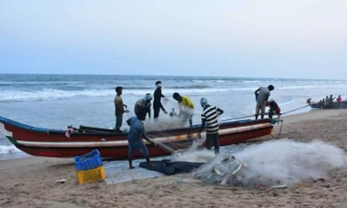 Sri Lankan Navy arrests 12 TN fishermen, impounds trawler near Dhanushkodi Sri Lankan Navy arrests 12 TN fishermen, impounds trawler near Dhanushkodi