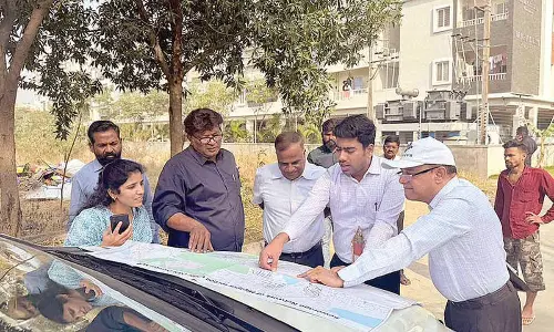 Hyd Metro water ed reviews summer water preparedness at Mayuri Nagar