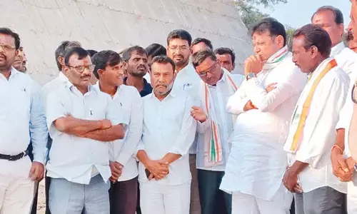 Construction done unscientifically, says Sridhar Babu Construction done unscientifically, says Sridhar Babu