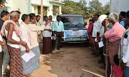 Karentollo Jana Bata reaches hilltop Lingalapalle, bringing power services to the doorstep