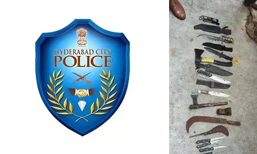 Hyderabad Police raid houses of history-sheeters, seize knives