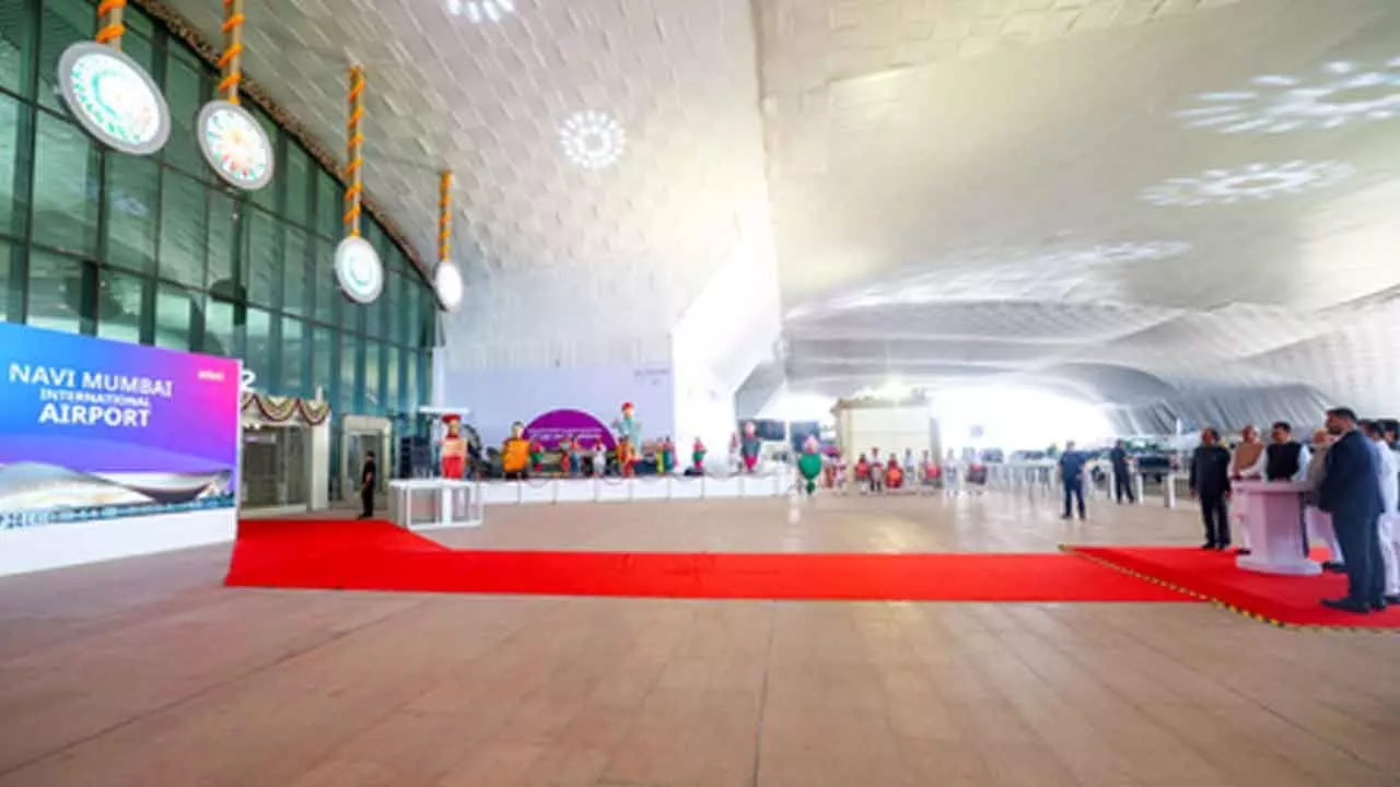 Air India Express flight takes off as Navi Mumbai International Airport begins operations Air India Express flight takes off as Navi Mumbai International Airport begins operations