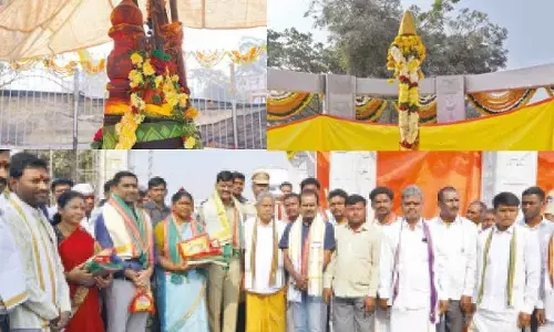 Pagididdaraju and Govindarajulu idols installed on new pedestals