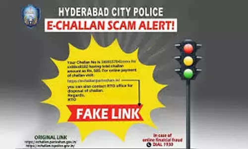 Cyber crime police alert citizens about fake e-challan payment links