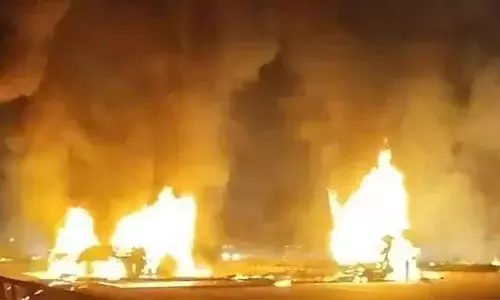 17 Feared Dead After Sleeper Bus Bursts Into Flames Following Collision With Lorry In Karnataka