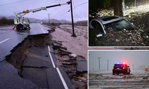 Powerful storm lashes California, brings flash floods