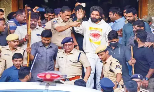 (File) Allu Arjun reacts after getting bail in Pushpa 2 stampede case (File) Allu Arjun reacts after getting bail in Pushpa 2 stampede case