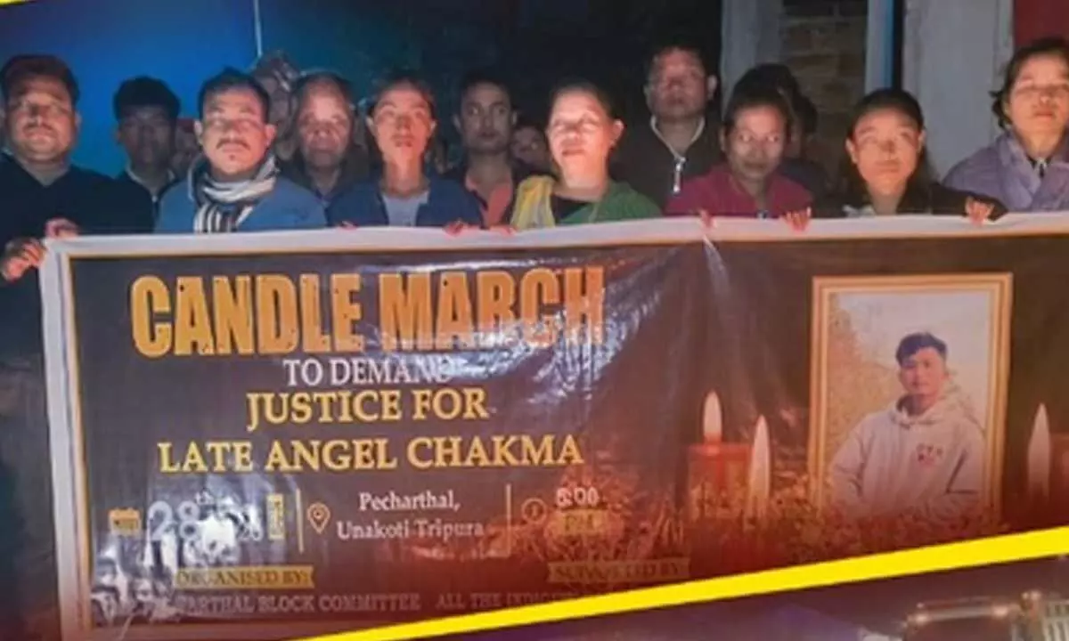 Candle march demands justice for Tripura student killed in Dehradun, leaders slam racial attack Candle march demands justice for Tripura student killed in Dehradun, leaders slam racial attack