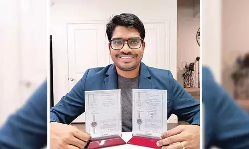 Karimnagar man granted two patents in the US