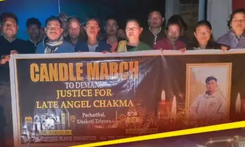 Candle march demands justice for Tripura student killed in Dehradun, leaders slam racial attack