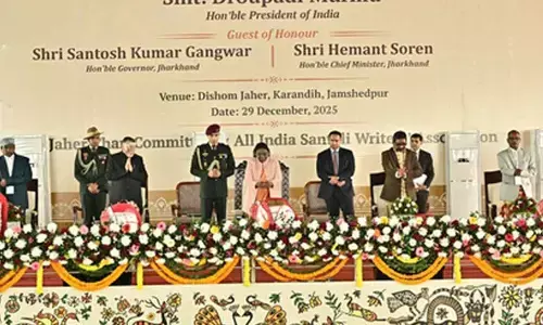 Jharkhand: Prez Murmu sings in Santhali at Ol Chiki centenary, stresses preservation of language and culture