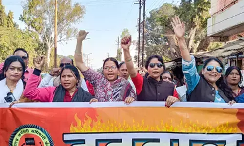 Chhattisgarh govt employees on three-day strike