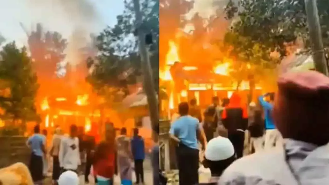 Burning homes, locked doors Burning homes, locked doors