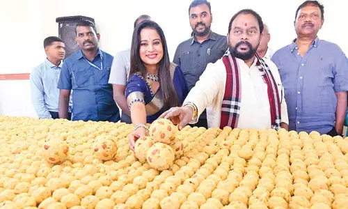 One lakh laddu prasadam prepared for Vaikunta Ekadashi celebrations