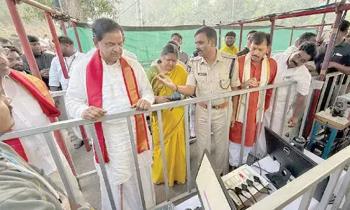 TTD chief Inspects Vaikuntha Ekadasi arrangements