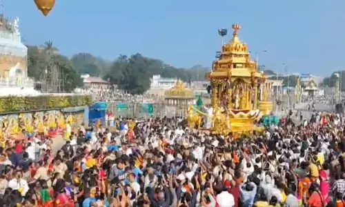 Swarnarathotsavam held in grandeur in Tirumala on Vaikuntha Ekadashi