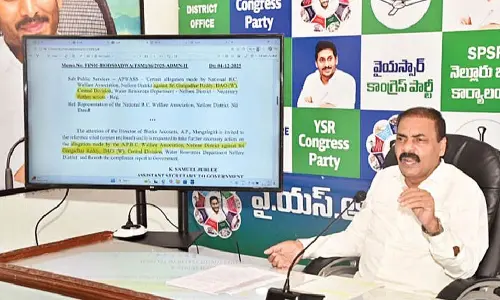 Kakani alleges corruption in irrigation department