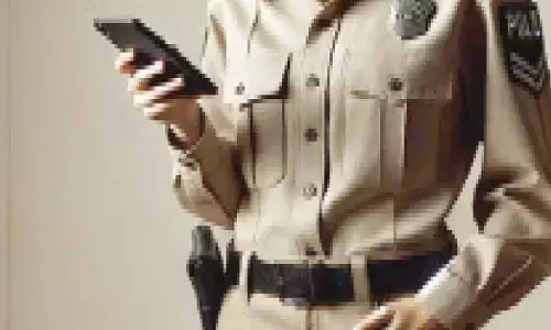 Woman SI attached to police lines