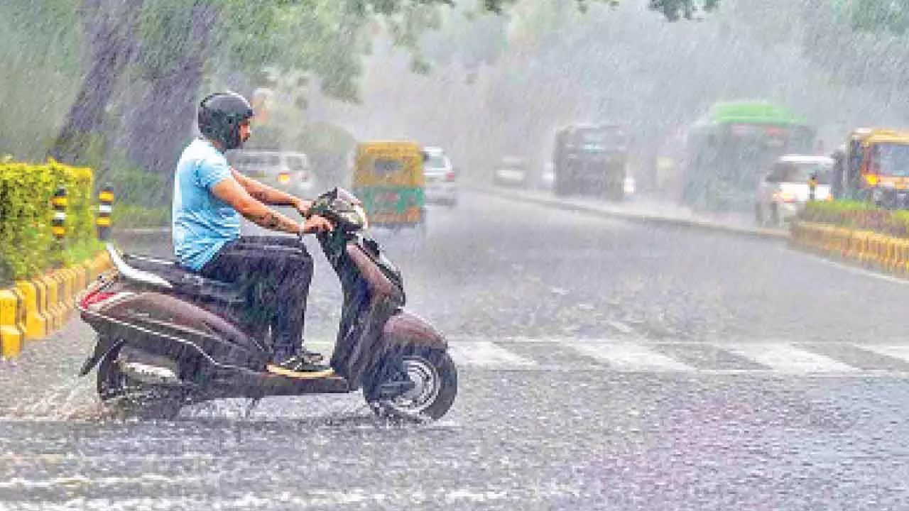 Light rain in parts of Raj; night temperatures rise Light rain in parts of Raj; night temperatures rise