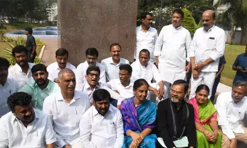 BRS MLAs walk out, to boycott rest of the winter session BRS MLAs walk out, to boycott rest of the winter session