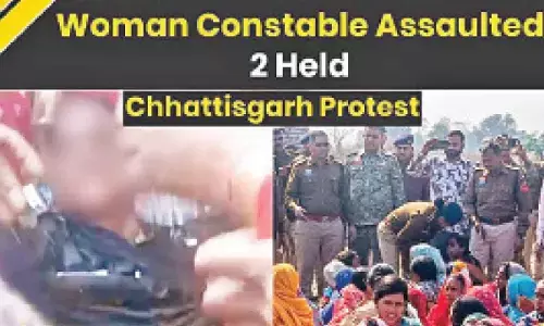 Chhattisgarh mine stir: Woman constable’s clothes torn; Two held
