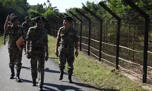 Security tightened along India-Bdesh border in Tripura amid reports of armed group movement Security tightened along India-Bdesh border in Tripura amid reports of armed group movement