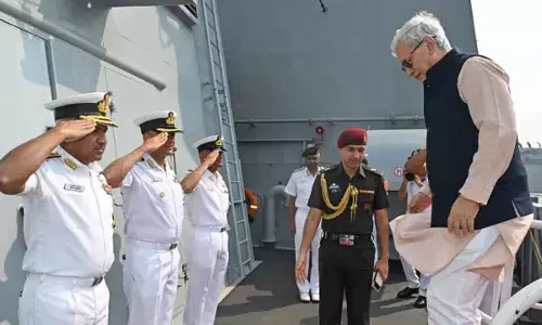 Governor of Telangana visits INS Himgiri and a Kalvari Class Submarine Governor of Telangana visits INS Himgiri and a Kalvari Class Submarine